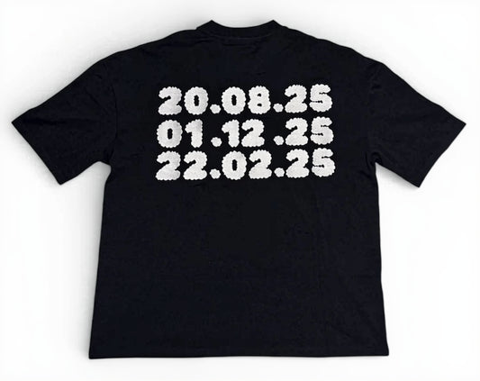 AELTO T-Shirt 098 (Black with dates)