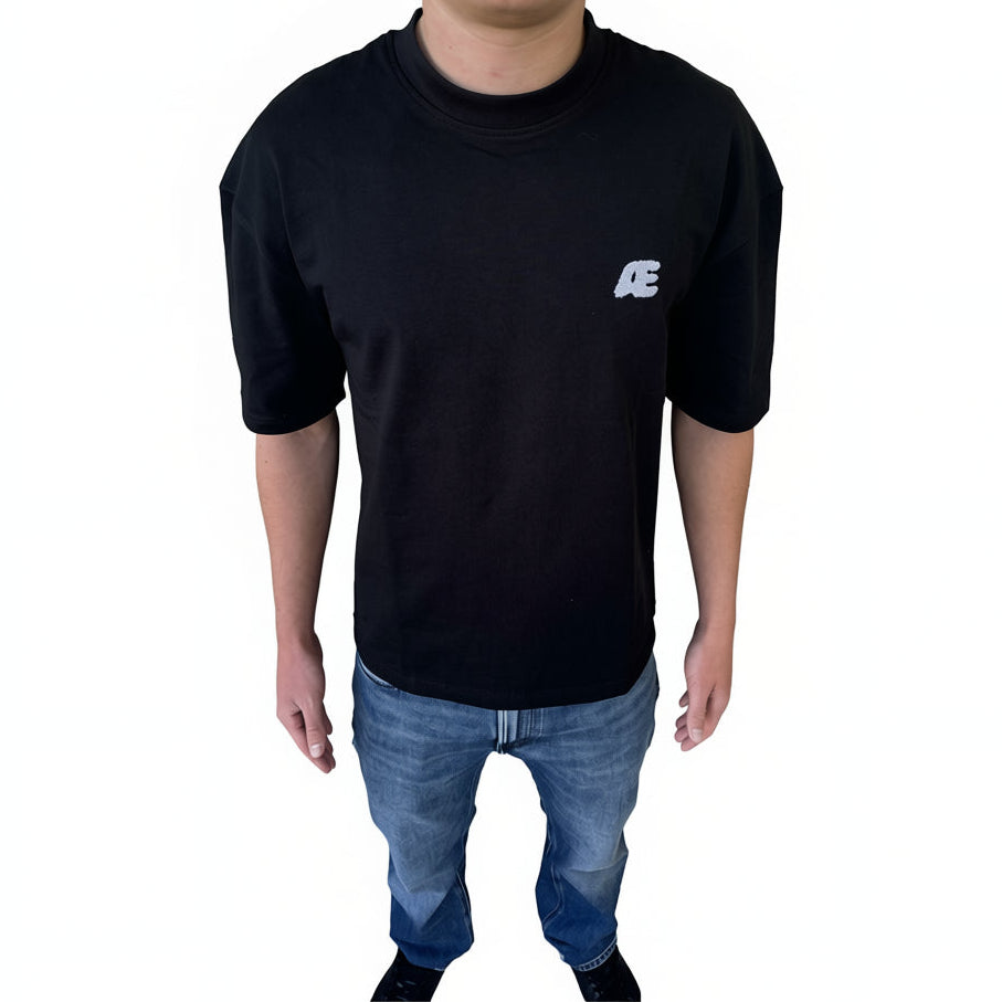 AELTO T-SHIRT 097 (Black with colours)