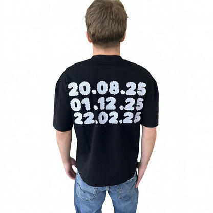 AELTO T-Shirt 098 (Black with dates)