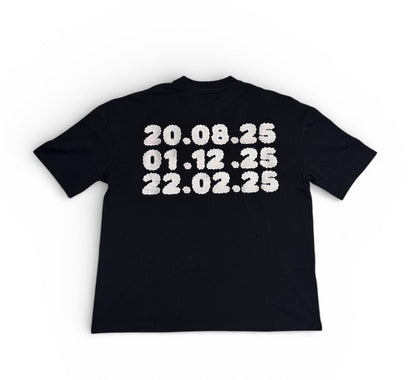 AELTO T-Shirt 098 (Black with dates)