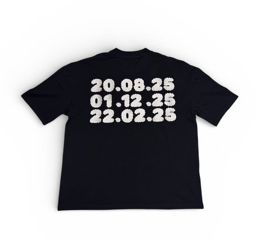 AELTO T-Shirt 098 (Black with dates)