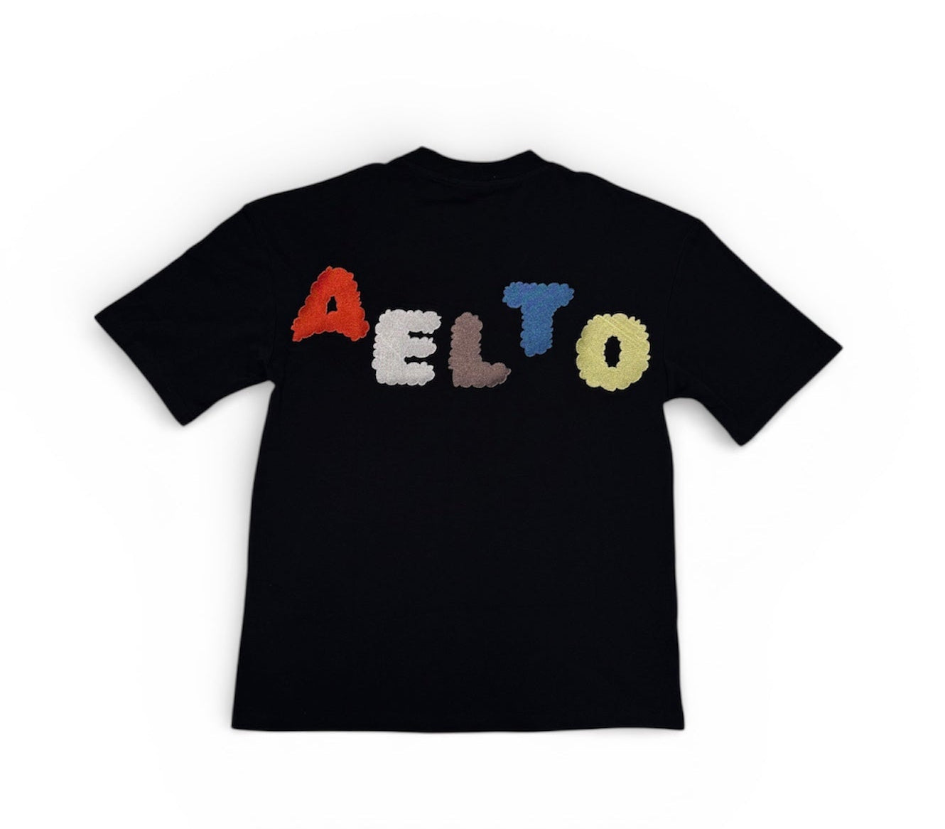 AELTO T-SHIRT 097 (Black with colours)
